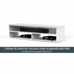 Meliconi Uppsala 120 Support TV et centre de divertissement 4 étagères