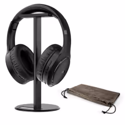 Meliconi - Casque TV Bluetooth et porte-casque Noir - HP FLASH EVO - sans fil avec station daccueil - Autonomie 18h - Portée ...