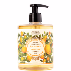 Panier des Sens Soothing Provence, Mains et corps, Savon liquide, Flacon pompe, Hydratant, Nourrissant, Apaisant, Citron, Hui ...