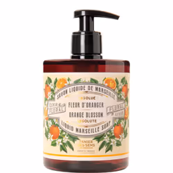 Panier des Sens Orange Blossom, Mains et corps, Savon liquide, Flacon pompe, Hydratant, Régénération, Adoucissant, Citron, Hu ...