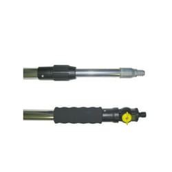 Aexalt - Manche de lavage avec passage d'eau Alu télescopique 2 x 1,20 m