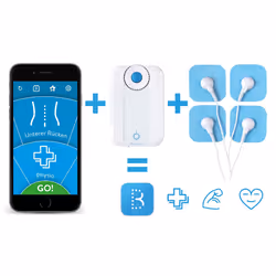 Bluetens Complet-Box stimulateur musculaire électronique Electrodes Bleu, Blanc