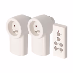 Présentation du Kit de Prises Télécommandées Le kit de 2 prises télécommandées 2300 W de la marque SCS SENTINEL, référence AU ...