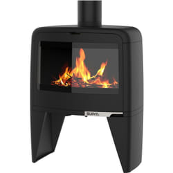 Supra - Poêle à bois paul haut 10KW en fonte - étanche - eco design