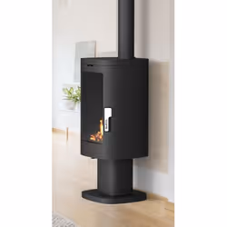 Supra FR9016190B, Pose libre, Noir, Fonte, Haut/Arrière, Bois de chauffage, 200 m²
