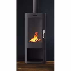 Supra FR9016200B, Pose libre, Noir, Fonte, Haut/Arrière, Bois de chauffage, 200 m²
