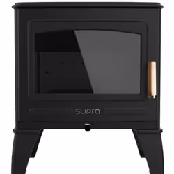 Supra FR9016210B, Pose libre, Noir, Fonte, Haut/Arrière, Bois de chauffage, 160 m²