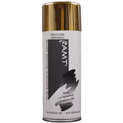 AMT Aérosol Effet chrome Or est une peinture acrylique de qualité professionnelle qui s'applique sur de nombreux supports en  ...