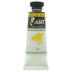 Peinture à lhuile fine en tube jaune de naples 45ml - Amt