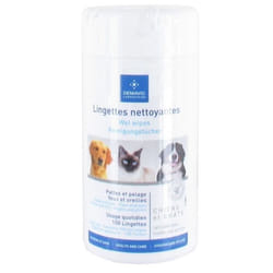 PRODENEKLI Lingettes nettoyantes - x100 - Pour Chien et Chat