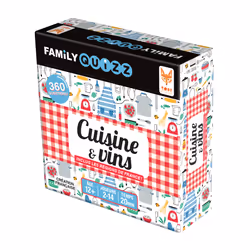 Topi Games FAMILY QUIZZ CUISINE & VIN, unisexe, Carton, Plastique, Noir, Blanc, 01-06-2020, Chine, CE