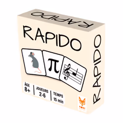 Topi Games RAPIDO, unisexe, Carton, Plastique, Noir, Blanc, 01-06-2020, Chine, CE