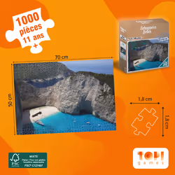 Topi Games ECHAPEES BELLES - CRETE - 1000 pièces