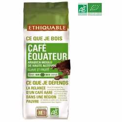 ETHIQUABLE Café moulu Arabica Equateur Bio - 250 g