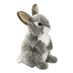 HANSA Lapin Assis 17 cm - Gris
