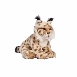 Peluche Lynx 27 cm - Ushuaia - Collection Ushuaïa Junior - Douce et réaliste