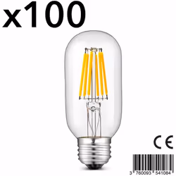 AMPOULE LED : Sedna E27 T45 6W est une ampoule à base LED blanc chaud en verre transparent. Elle apportera la touche fun et d ...