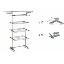 Séchoir à linge 30m 4 niveaux + accessoires - Kitchen Move - bat-tr-27s