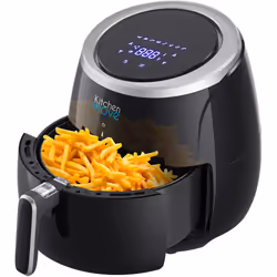 Le principe de fonctionnement de la friteuse à air chaud est simple : les aliments sont cuits à 360 ° grâce à la technologie  ...