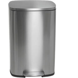 Poubelle de cuisine à pédale ADMIRAL Argent Acier inoxydable 50 L