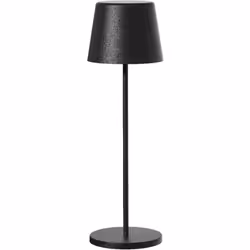 LAMPE DE TABLE LED : KELLY BLACK est une lampe sans fil avec une base LED blanc chaud à intensité variable. Cette lampe à pos ...