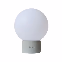 Lampe de table sans fil TERRA BETON - 60 à 130 lumens - Ø 20 x H 25 cm - LUMISKY