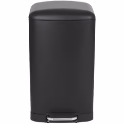 Poubelle de cuisine à pédale rectangulaire avec seau Capacité 40L modèle GREENWICH en acier Inoxydable Finition Inox brossé D ...