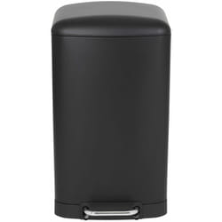 Kitchen Move - Poubelle de cuisine à pédale greenwich Noir Acier inoxydable 40 l