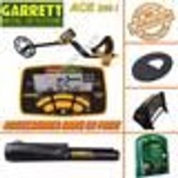 Détecteur de métaux Garrett ACE 300i + ProPointer II - GARRETT - Dynamique - Terre - 2 - 8 kHz - Jaune et noir