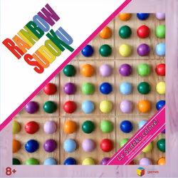 Riviera Games Rainbow Sudoku Casse-Tête en Bois 104 Défis Multicolore - Vue supplémentaire 4