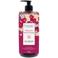 Osmaé Gel Douche Pétillantes Baies Rouges 1 L