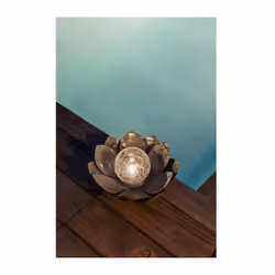 Éclairage Solaire Décoratif Haut de Gamme Le Nénuphar Solaire GALIX 25 cm allie esthétique et fonctionnalité pour sublimer vo ...