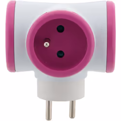 Triplite rotative rose - Watt & Co Découvrez la gamme électrique WATT&CO, avec des solutions de charge et de branchement inno ...