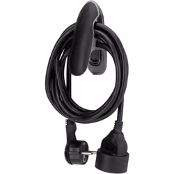 Rallonge 3m Noire avec pince - Watt&Co