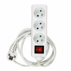 Bloc multiprises x 3 avec interrupteur