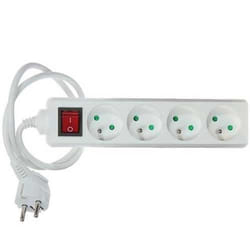 Bloc multiprises x 4 avec interrupteur
