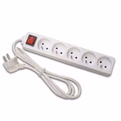 Bloc multiprises x 5 avec interrupteur