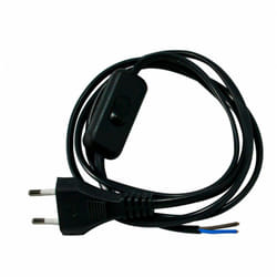 Cable +inter 1.5m Noir