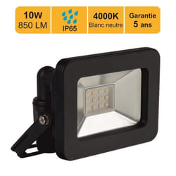 Projecteurs LED 10W 650 LM 4000K IP65 connexion en direct - garantie 5 ans