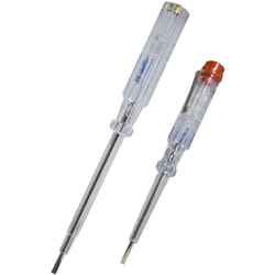 Lot de 2 tournevis testeur de courant 190mm + 140mm - garantie 2 ans