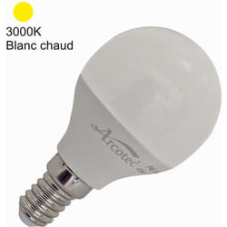 Arcotec - jamais utilisé] Ampoule led E14 sphérique 4,9W 470Lm 3000K - garantie 2 ans