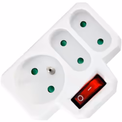 Description générale Ce bloc multiprise compact et solide est équipé de 3 prises (2 sorties de 6A en 230V et 1 sortie 16A en  ...