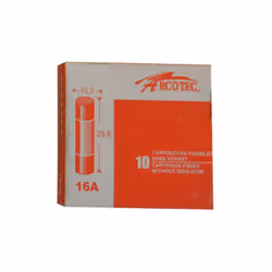 boite 10 fusibles 16a 10.3x25.8mm
