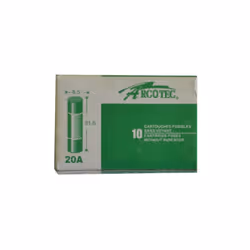 boite 10 fusibles 20a 8.5x31.5mm