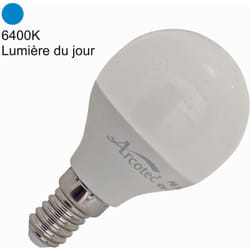 Arcotec - jamais utilisé] Ampoule led E14 sphérique 4,9W 470Lm 6400K - garantie 2 ans