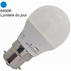 Jamais utilisé] Ampoule led B22 sphérique 4,9W 470Lm 6400K - garantie 2 ans