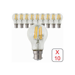 Jamais utilisé] Lot de 10 ampoules led filament B22 6W 750Lm 2700K - garantie 2 ans