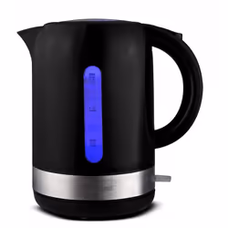 Techwood TB-1776, 1,7 L, 2200 W, Noir, Argent, Indicateur de niveau d'eau