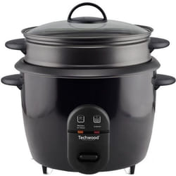TECHWOOD Cuiseur à riz - TCRV-1826 - 18 L - Cuisson vapeur - Noir