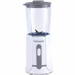 Bol mixeur blender - TECHWOOD - TBL-201 - 500 ML - 300 Watt - Blanc/Gris